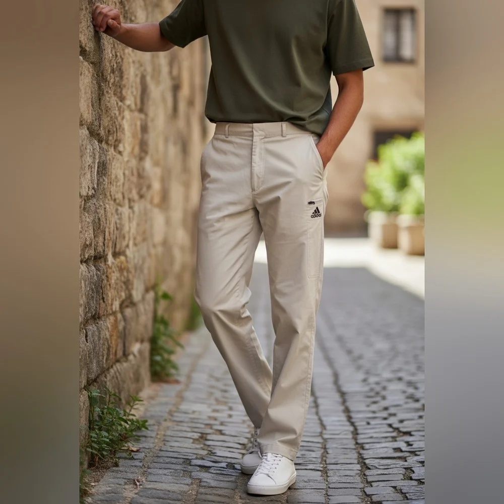 adidas Men's Light Cream Cargo Pants